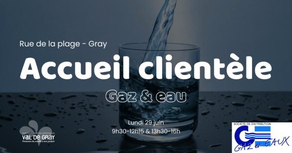 Accueil clientèle - gaz & eau