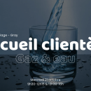 Accueil clientèle Gaz et Eaux le mercredi 21 octobre 2026 à Gray
